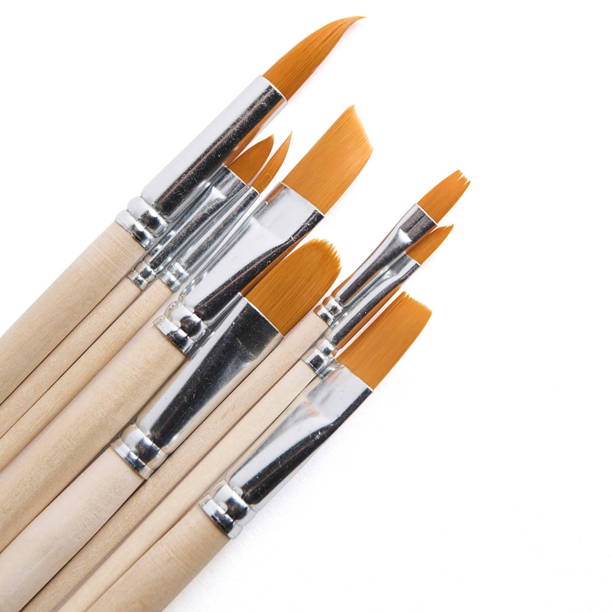elseware unplug / eco-kids - Paintbrush Set - Nylon Filament in Canvas Bag - 8 Assorted