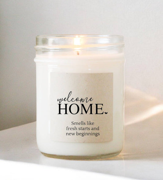 Welcome Home Candle | New Home Gift | Soy Candle