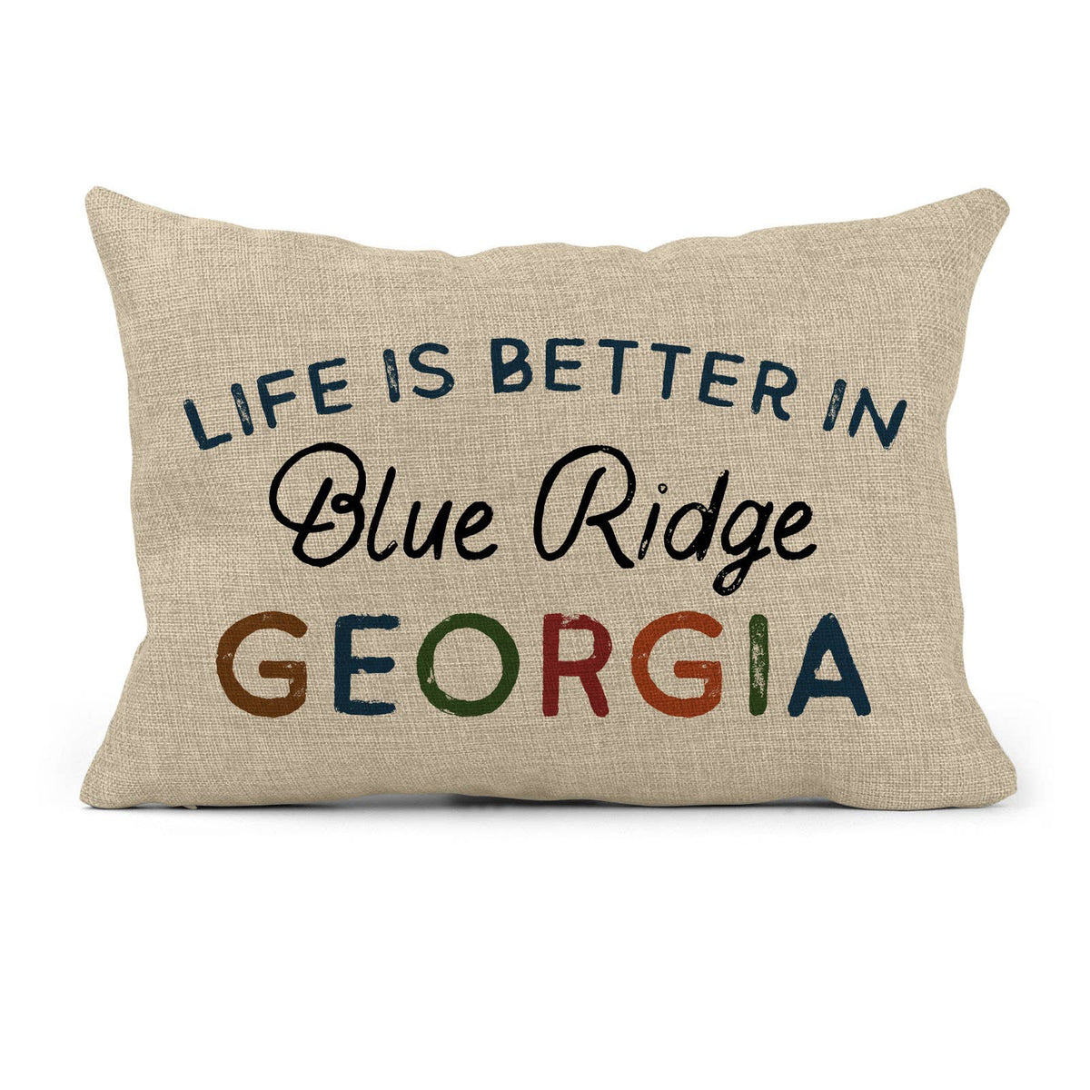 Canary Road - Customizable Location Life Is Better Rectangle Pillow Canary Road