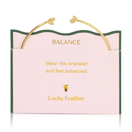 Lucky Feather - New Connection Cuff - Yin Yang - Balance