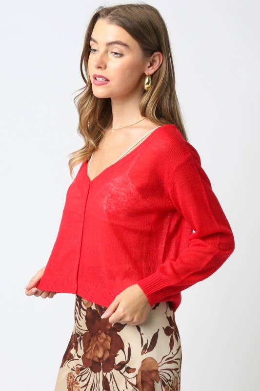 Women's Sheer Lightweight Cardigan