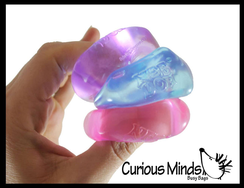 Curious Minds Toys - 1 NeeDoh Teenie Nice Ice Cube Baby Ice Sugar Ball - Thick Gl Curious Minds Toys