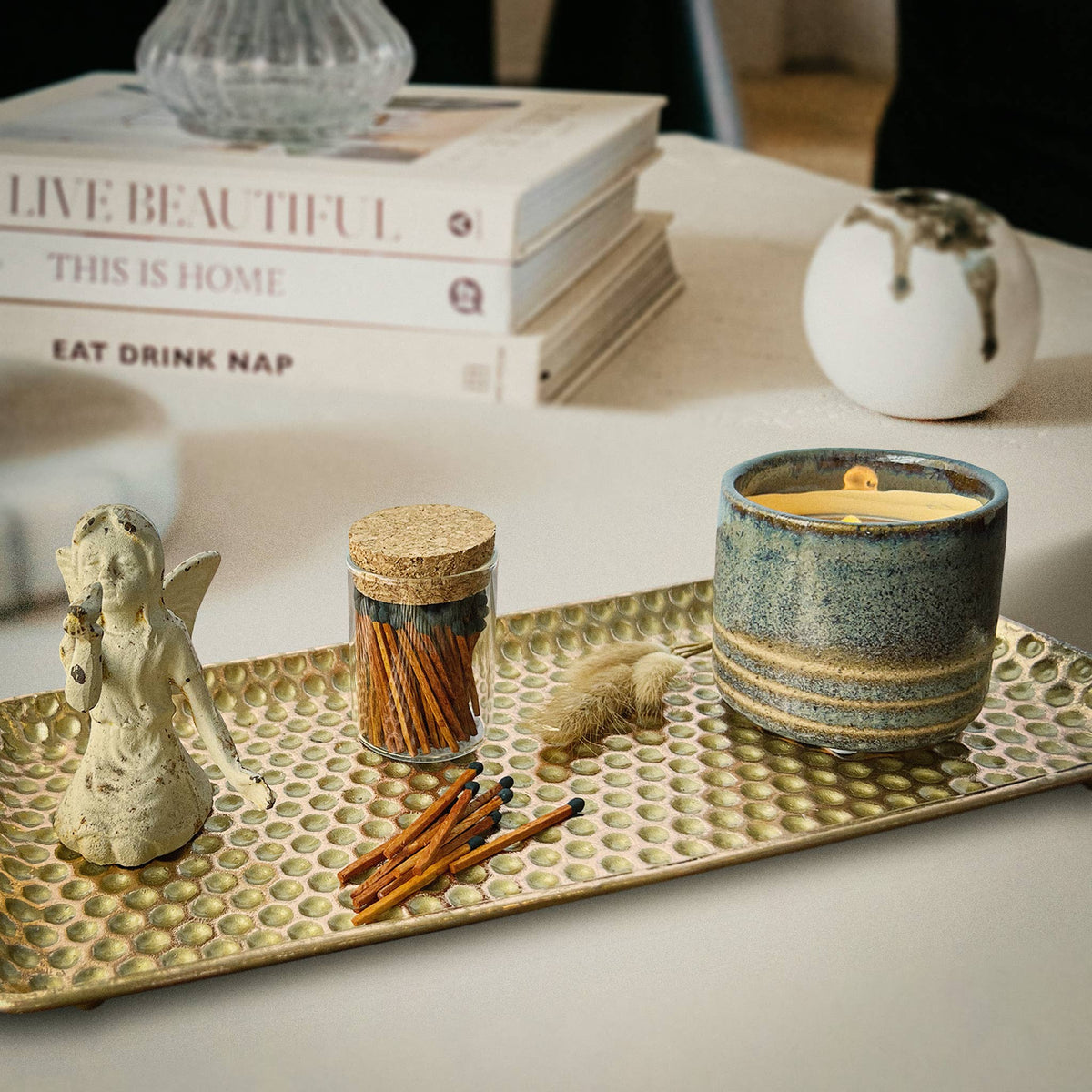 2" Matches in Cork Top Jar - Thankful Greetings
