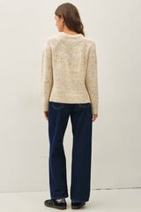 Chunky Knit Raglan Sleeve Sweater | Wool Blend