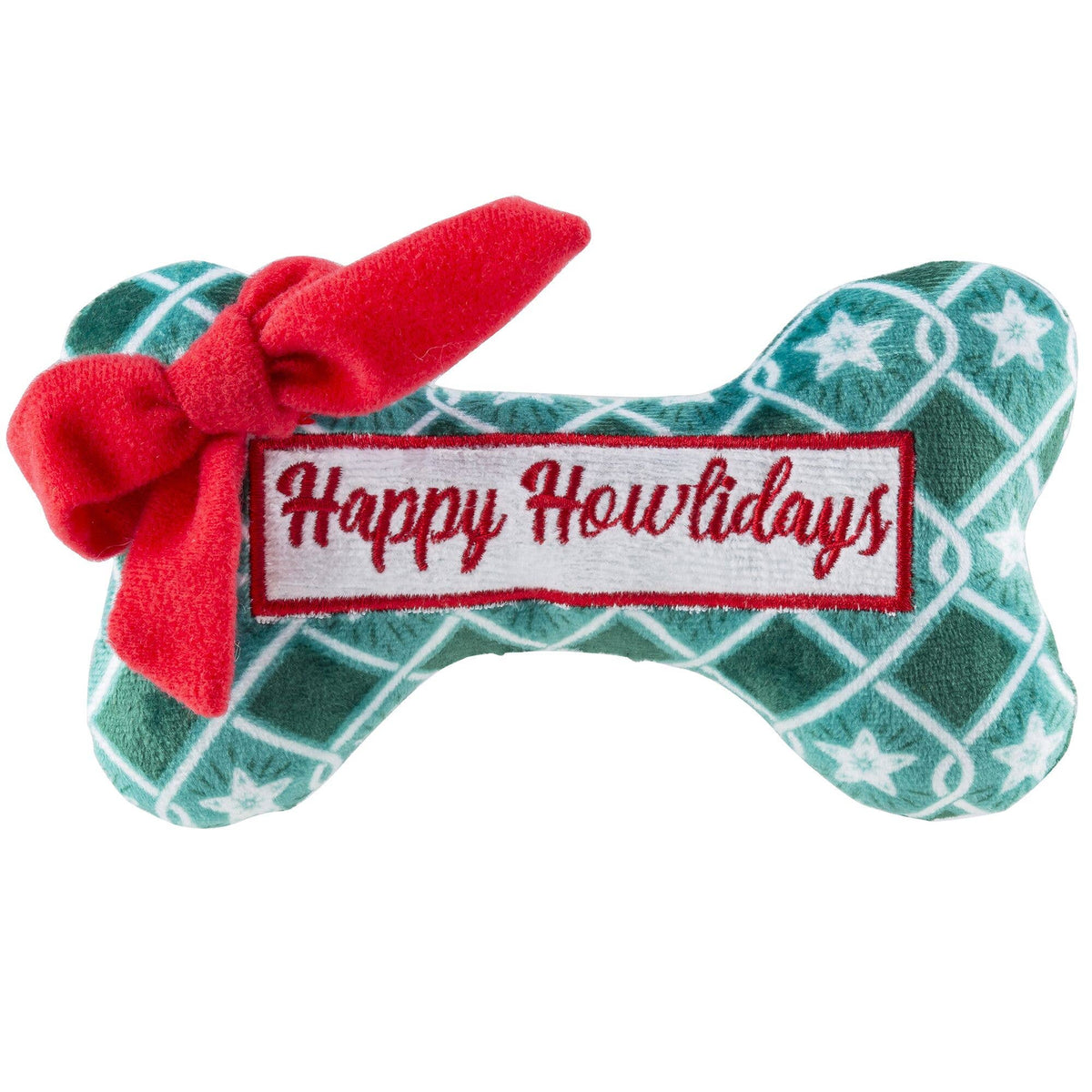Haute Diggity Dog - Happy Howlidays Bone - Stocking Stuffer Christmas Dog Toy Haute Diggity Dog