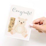 Onderkast Studio - Congrats! Teddy Bear Greeting Card Onderkast Studio