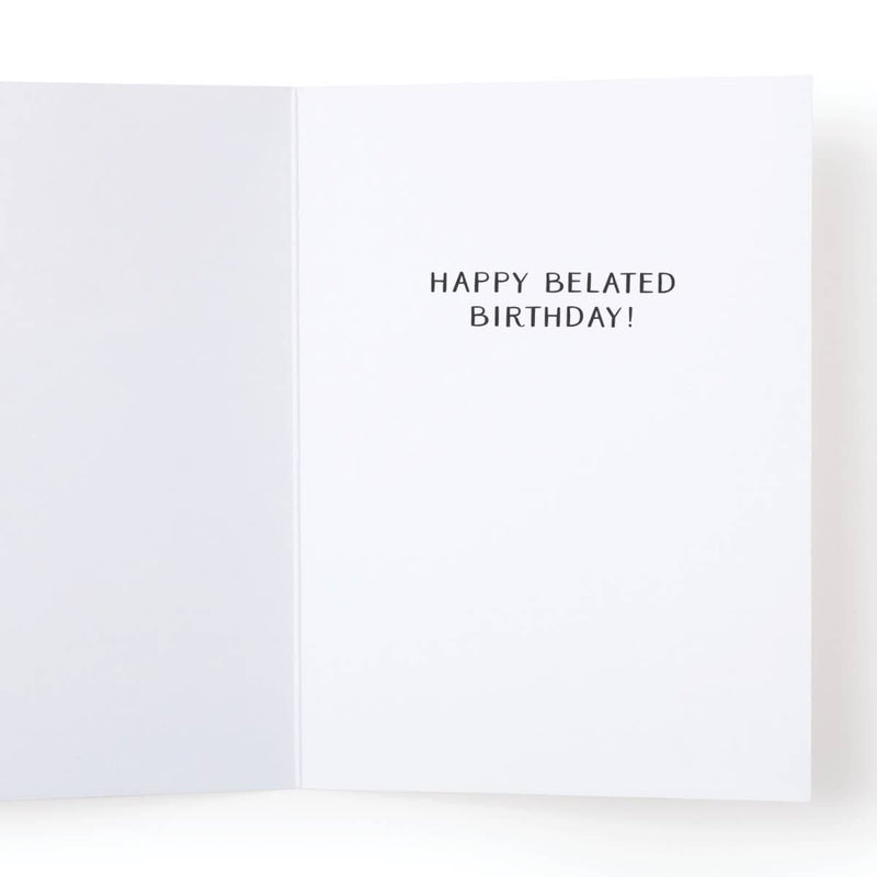 Onderkast Studio - Oopsie Daisy Belated Birthday Greeting Card Onderkast Studio