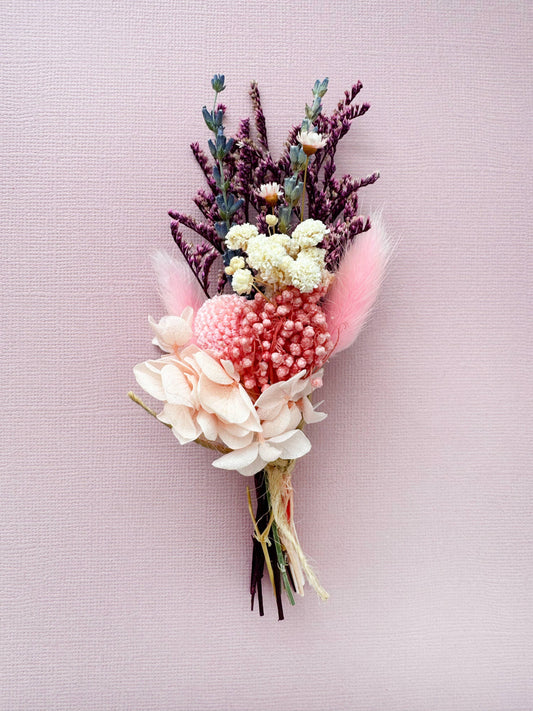 Mini Dried Flower Bouquet in Mini Pot