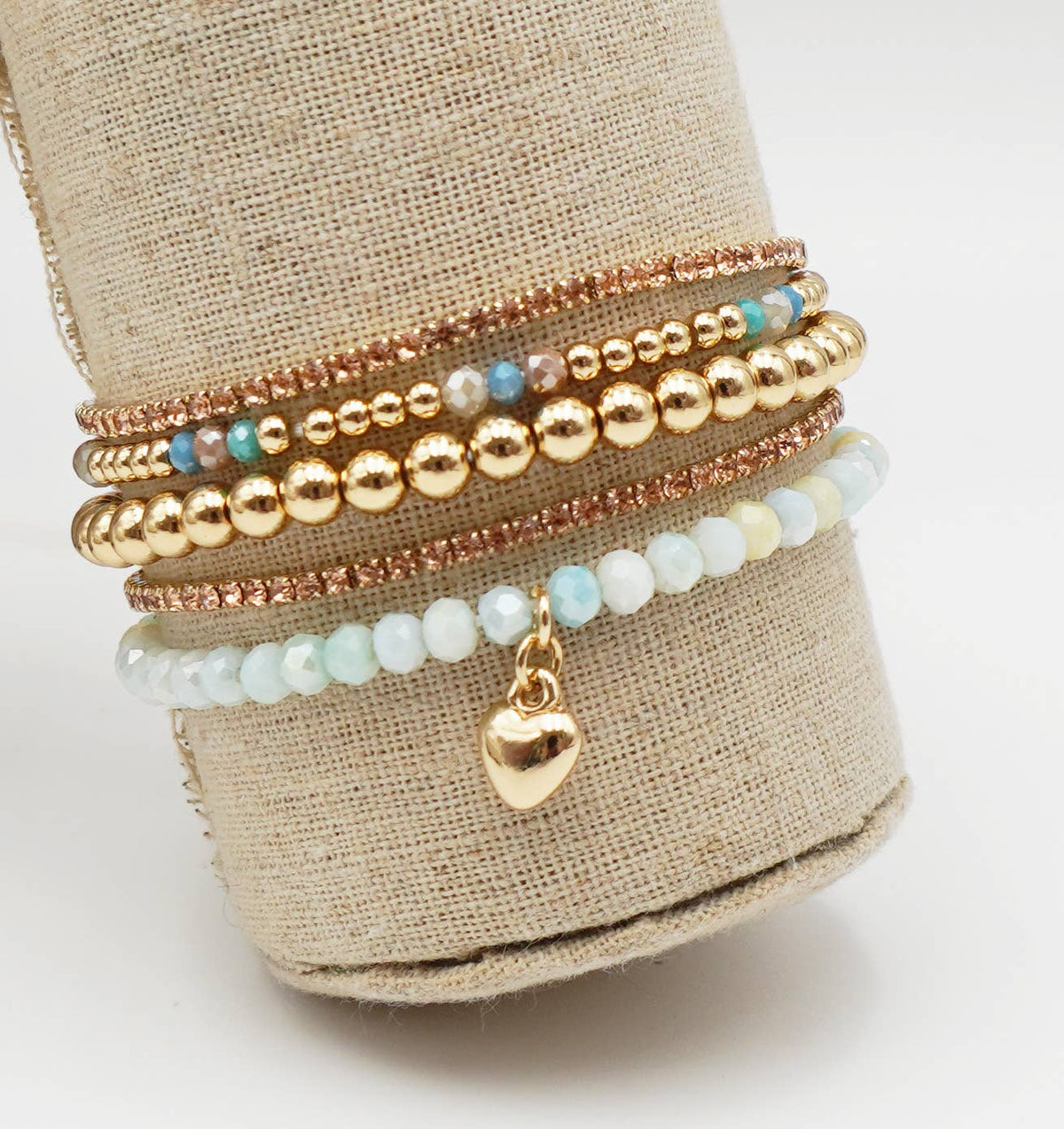 Heart Charm Bracelet Set, photo 4 of 4