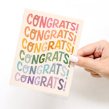 Onderkast Studio - Congrats Wonky Type Greeting Card Onderkast Studio