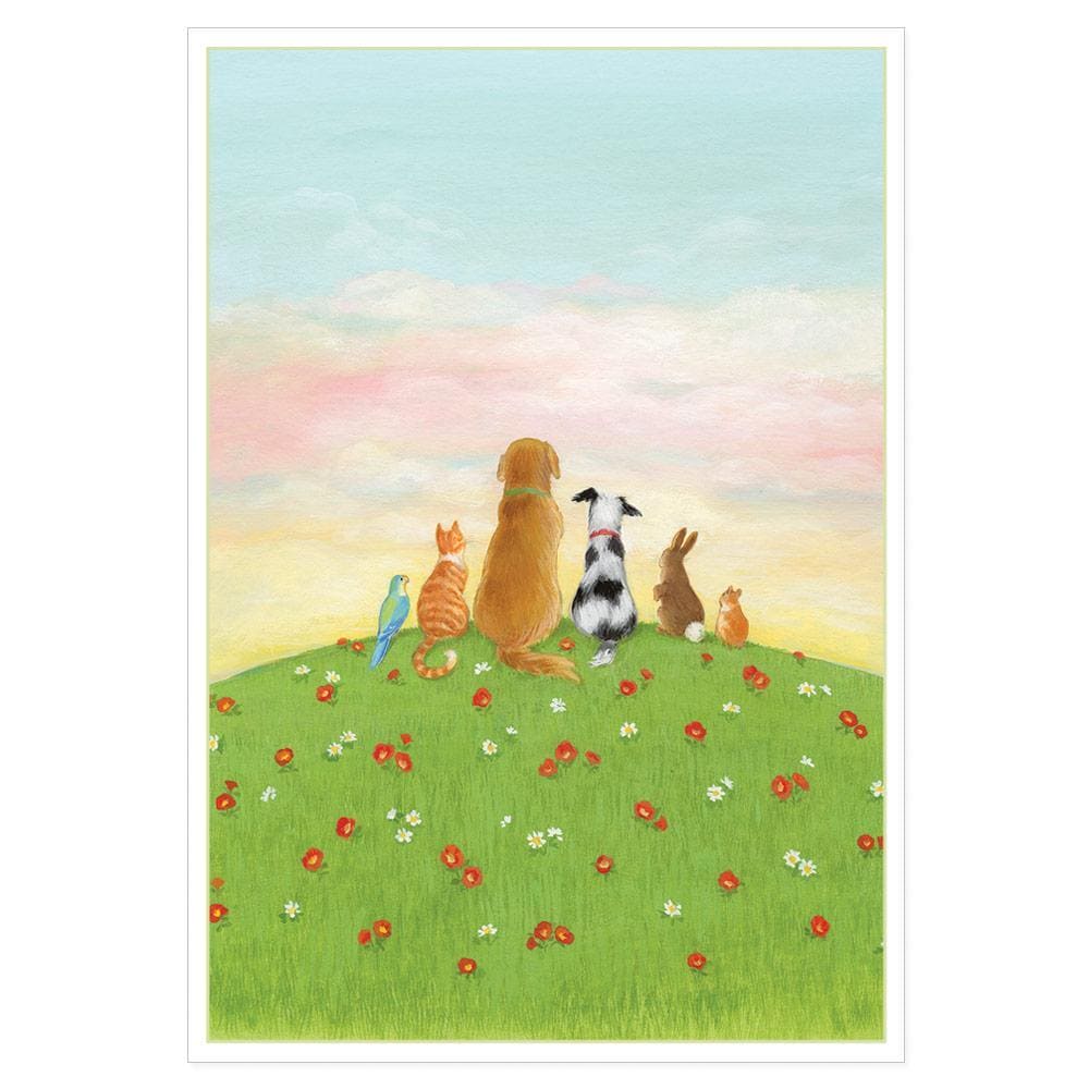 Pets on Hill Pet Sympathy Card Caspari