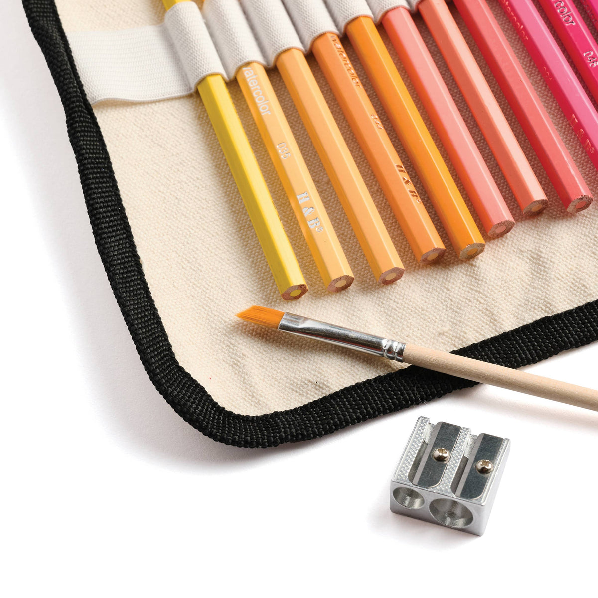 elseware unplug / eco-kids - Watercolor Pencils - 36 Colors with Eco-Friendly Canvas Wrap elseware unplug / eco-kids