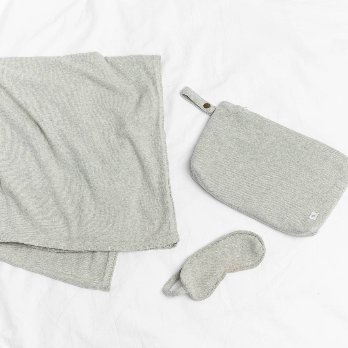 zestt organics - Organic Cotton Travel Set - Light Gray zestt organics
