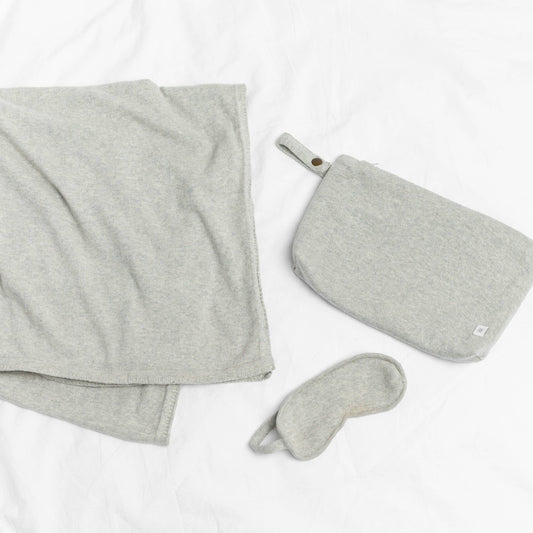 zestt organics - Organic Cotton Travel Set - Light Gray zestt organics