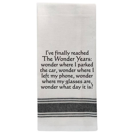 Wild Hare Designs - BB-I-373 White Kitchen Towel "I've finally reached The…" Wild Hare Designs