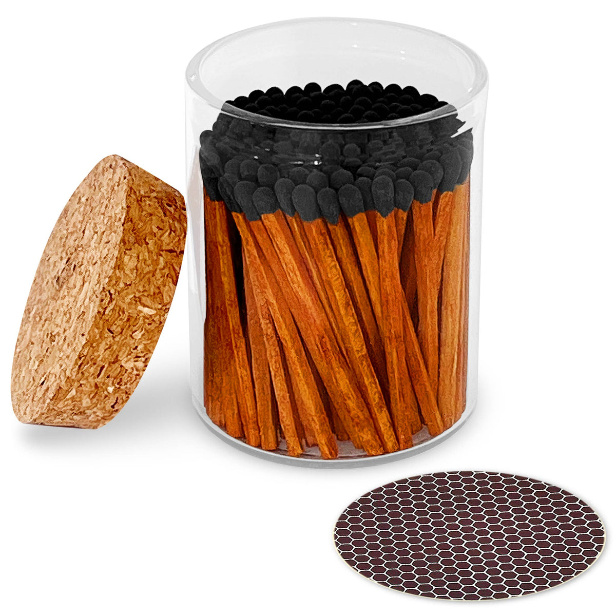 2" Matches in Cork Top Jar - Thankful Greetings