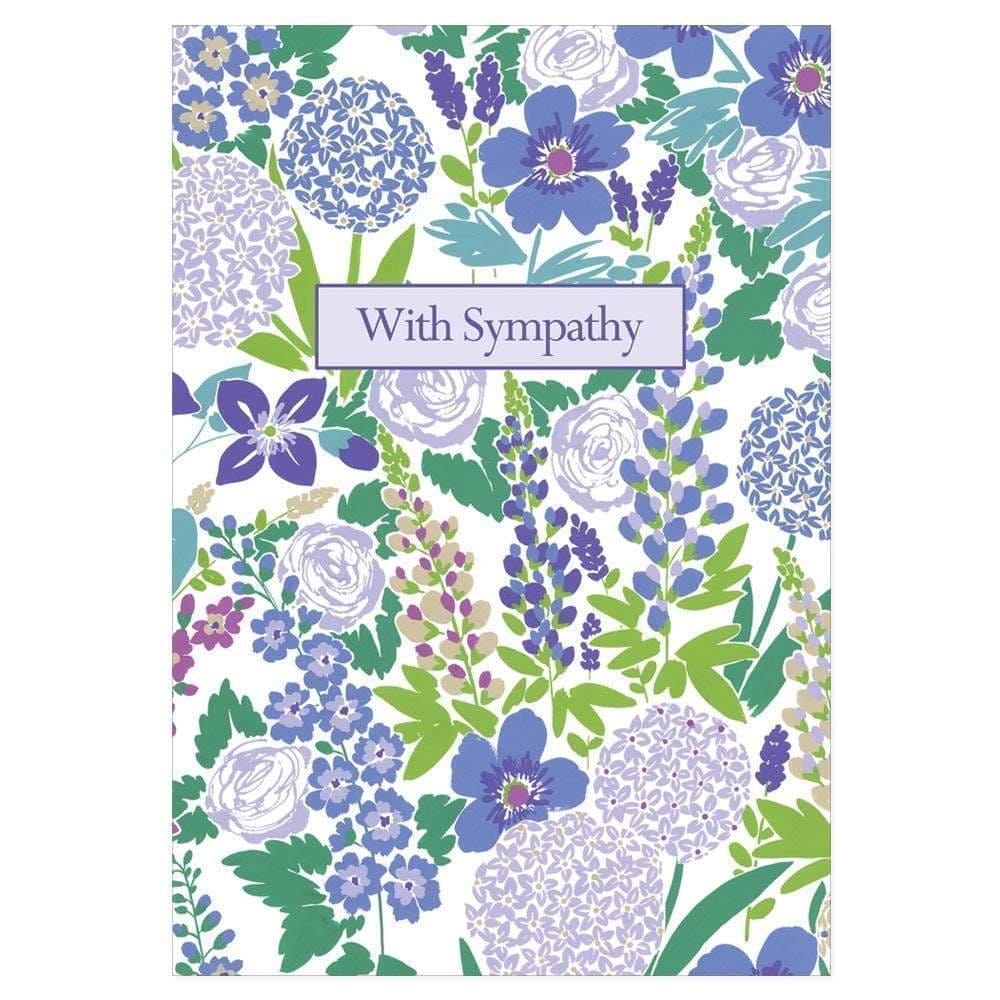 Blue Blossoms Sympathy Card Caspari