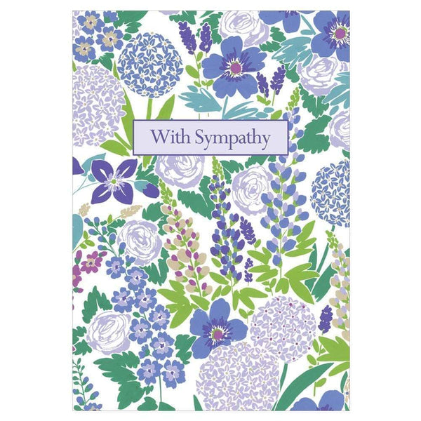 Blue Blossoms Sympathy Card Caspari