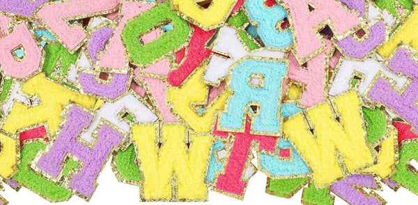 Chenille self adhesive mixed patches Harper & Barlow