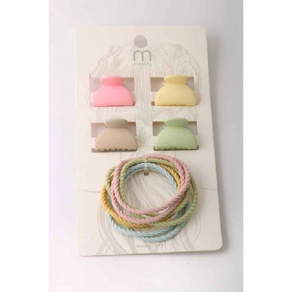 Mini Clip Twist Hair Elastic Set Love and Repeat