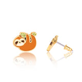 Girl Nation - Playful Sloth Cutie Stud Earrings Girl Nation