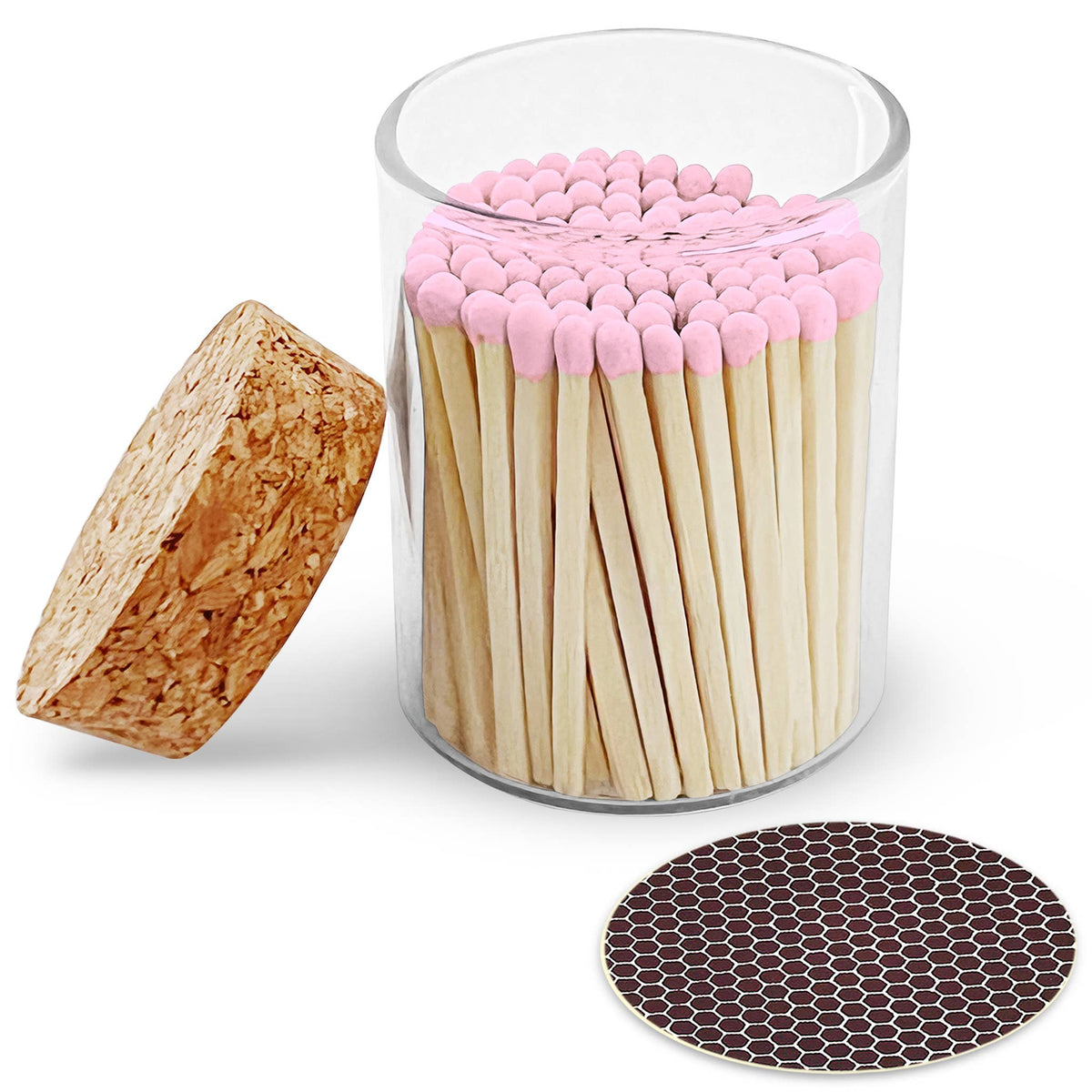 2" Matches in Cork Top Jar - Thankful Greetings