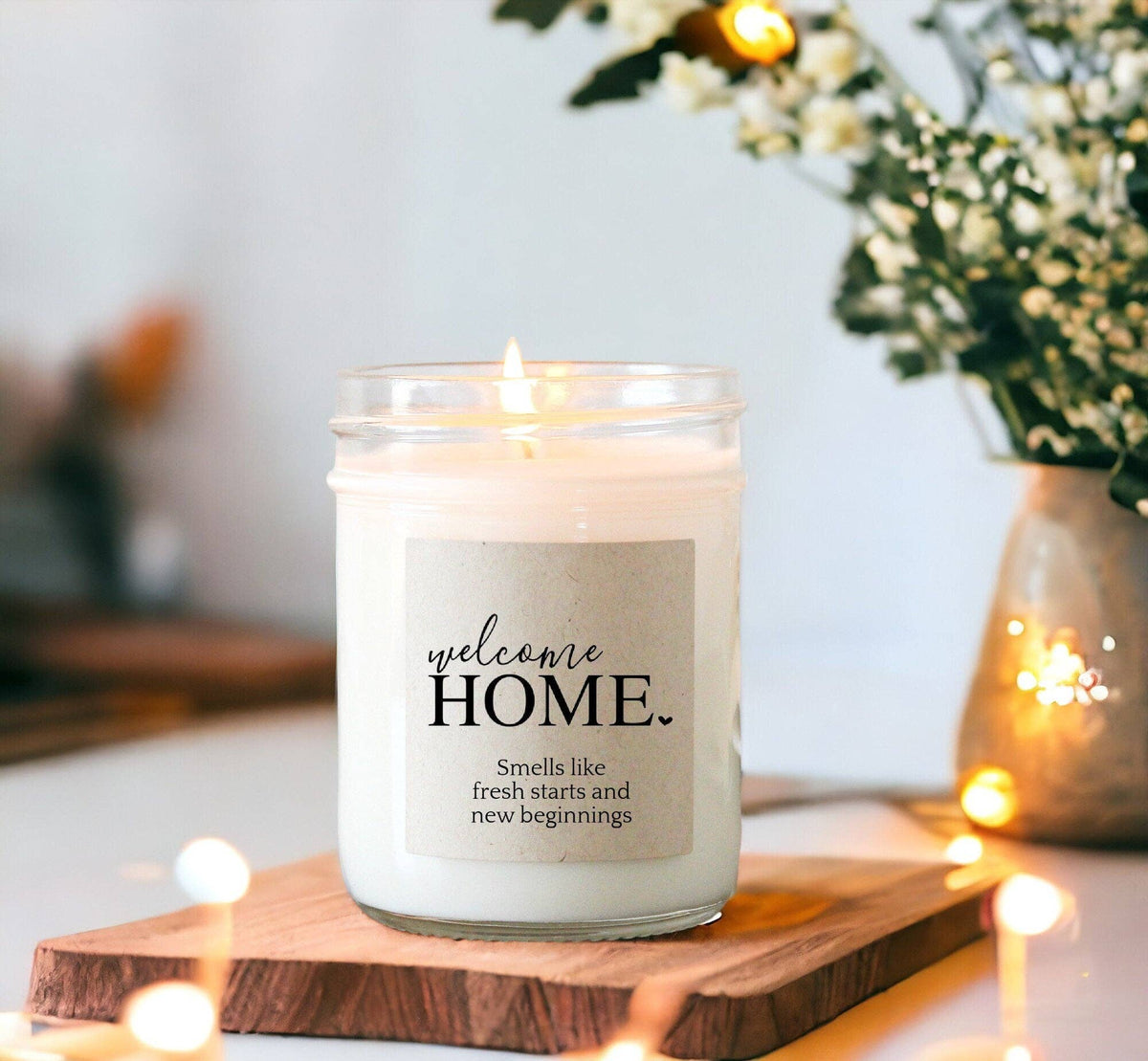 Welcome Home Candle | New Home Gift | Soy Candle