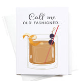 Onderkast Studio - Call Me Old Fashioned Cocktail Greeting Card Onderkast Studio