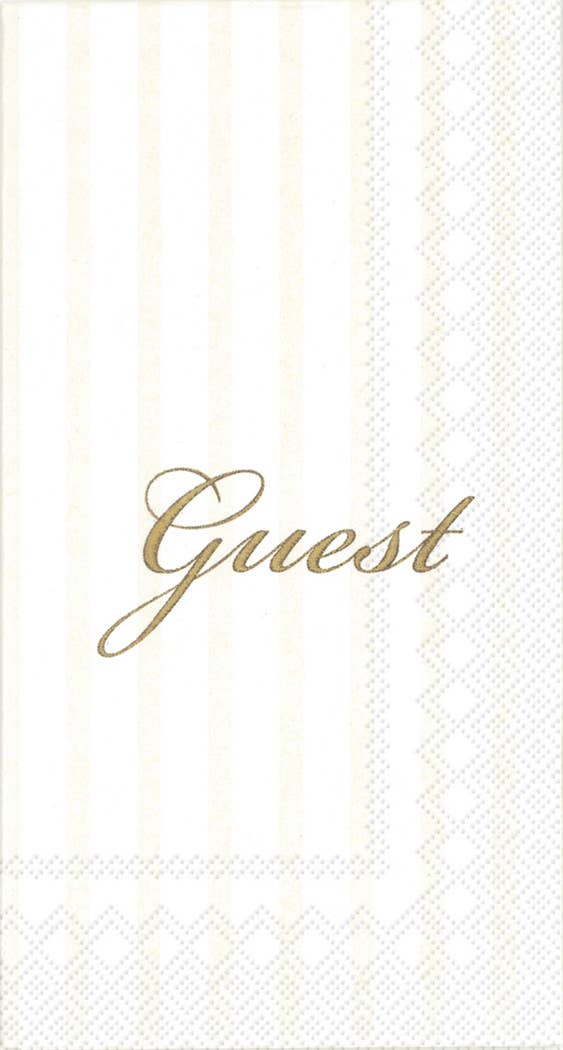 Boston International - Paper Guest Towels 16 count Monogram "GUEST" Boston International