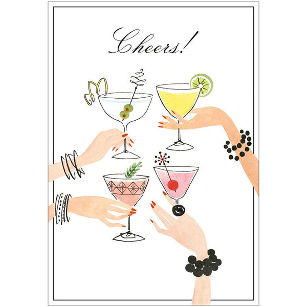 Cheers Cocktails Birthday Card Caspari