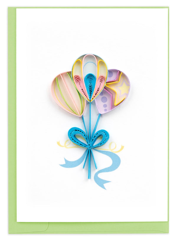 Quilling Card - Colorful Balloons Gift Enclosure Mini Card Quilling Card