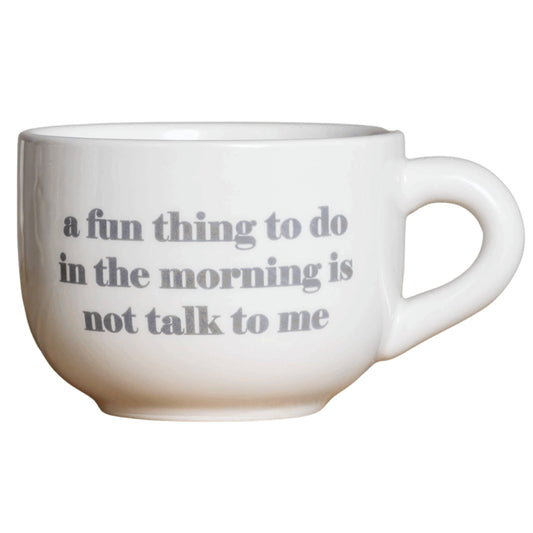 Tate + Zoey - A Fun Thing To Do Cappuccino Mug Dolomite 24 oz Tate + Zoey