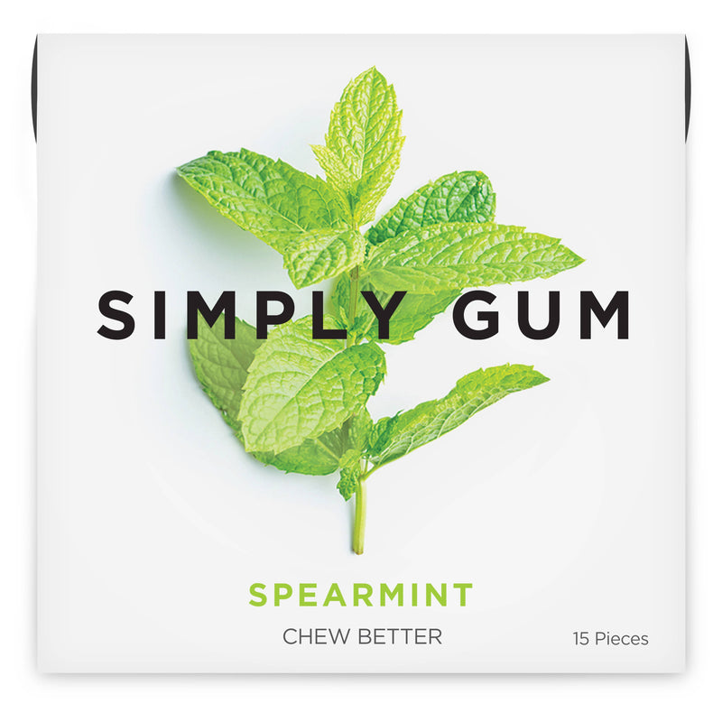 Simply Gum - Spearmint Natural Chewing Gum Simply Gum