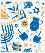 SWEDEdishcloths - Swedish Dishcloth Hannukah Collage SWEDEdishcloths