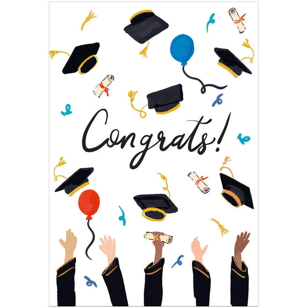 Congrats and Hats Graduation Card Caspari