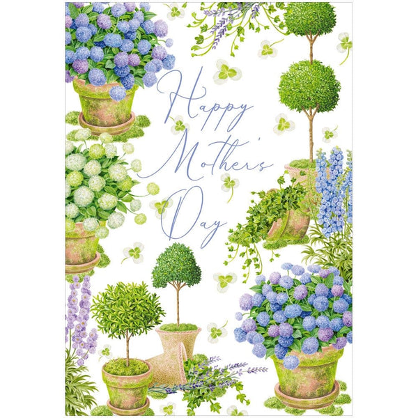 Potted Hydrangeas Mother's Day Card Caspari