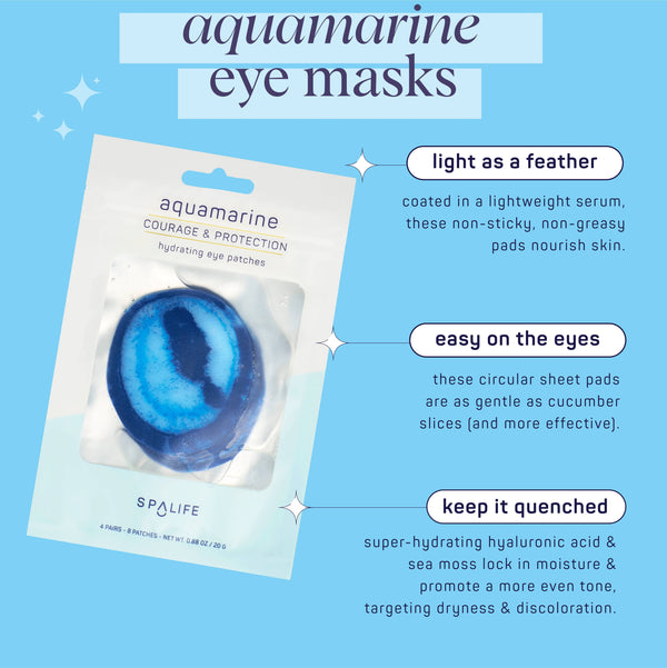 My Spa Life - Hydrating Eye Patches - 4 Pairs - Aquamarine Inspired My Spa Life