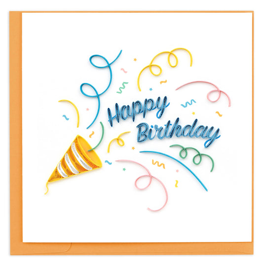 Quilling Card - Birthday Confetti Quilling Card