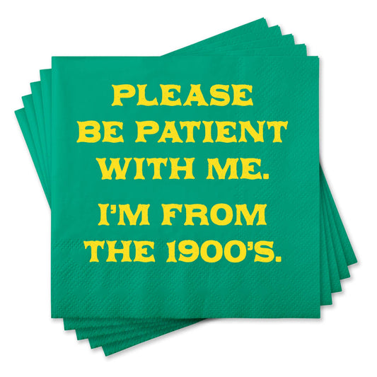 Chris’s Stuff Inc. - Funny Cocktail Napkins - Please be patient