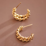 18K Gold Plated Hoop Earrings