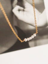 Womens 18K Non-Tarnish Petite Pearl Chokers