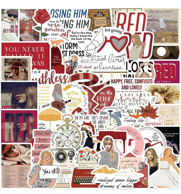 Harper & Barlow - Taylor swift vinyl waterproof stickers pack of 25 Harper & Barlow