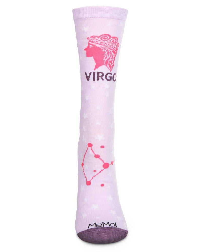 - Virgo Zodiac Sign Crew Sock: 9-11 / Lavender - Kindred & Crew