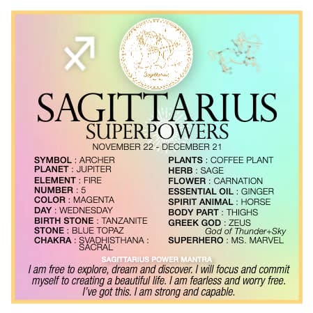 SAGITTARIUS SUPERPOWERS