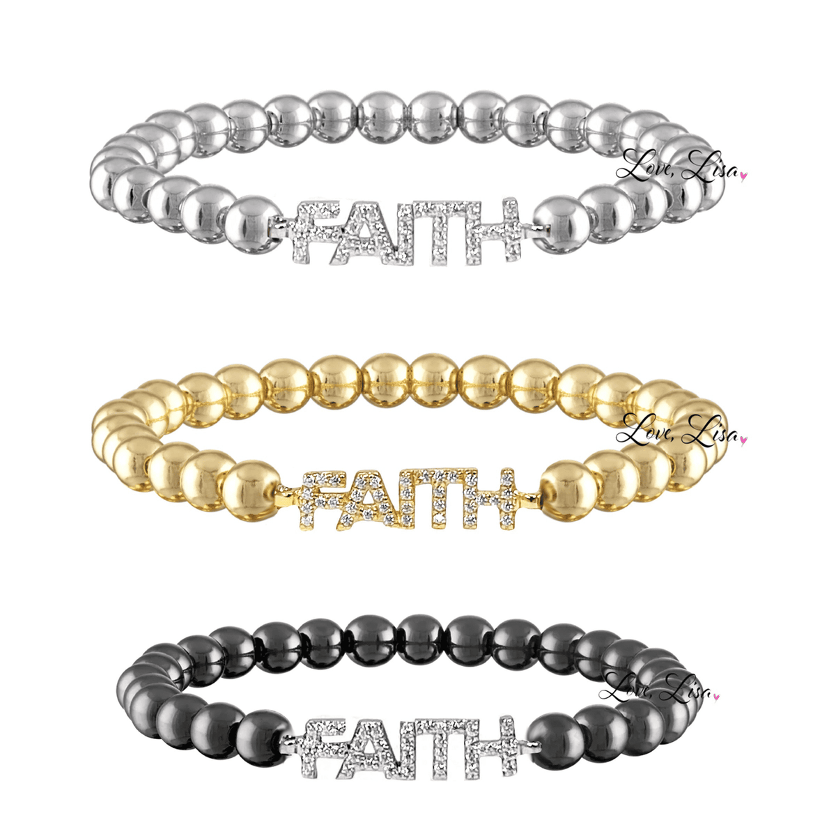 Love, Lisa - Penny Collection of Saying Bracelets Love, Lisa