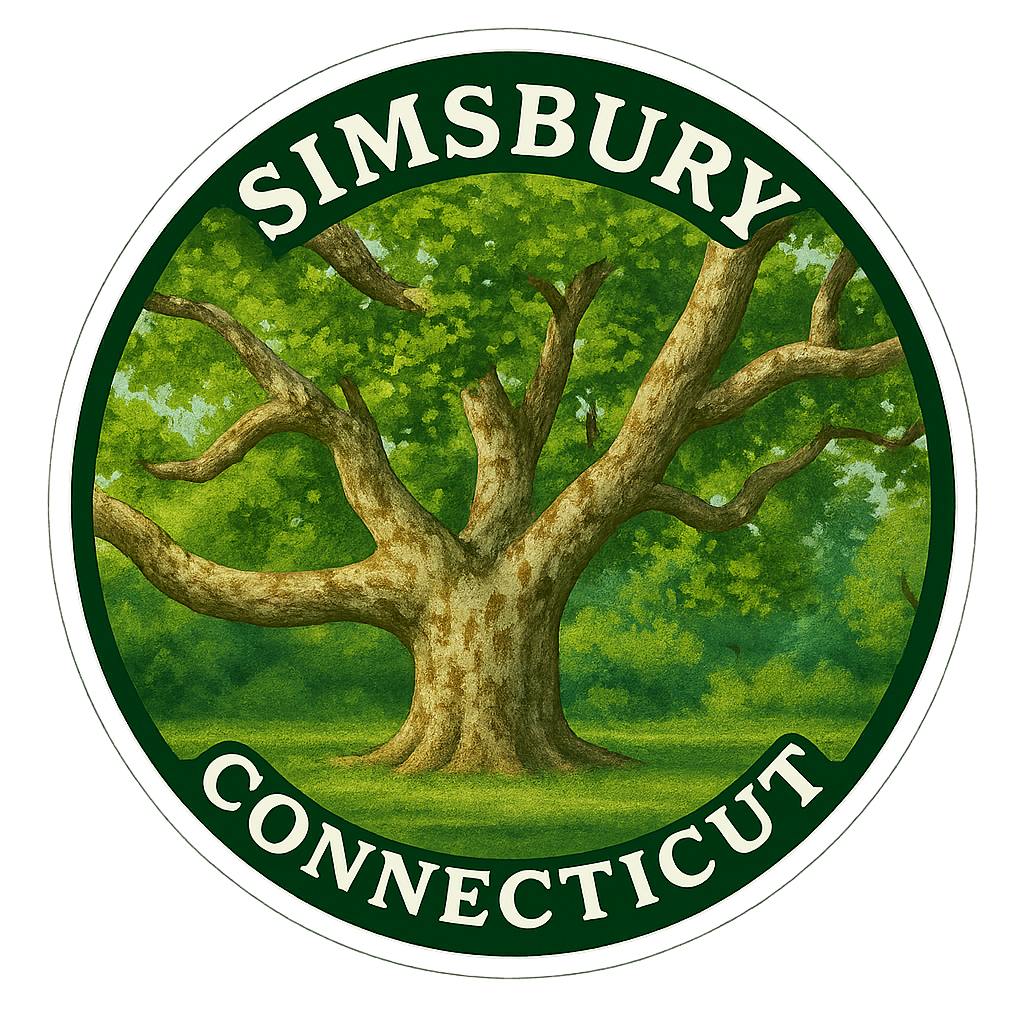 Simsbury Connecticut Historic Sycamore Sticker Skylark Printing