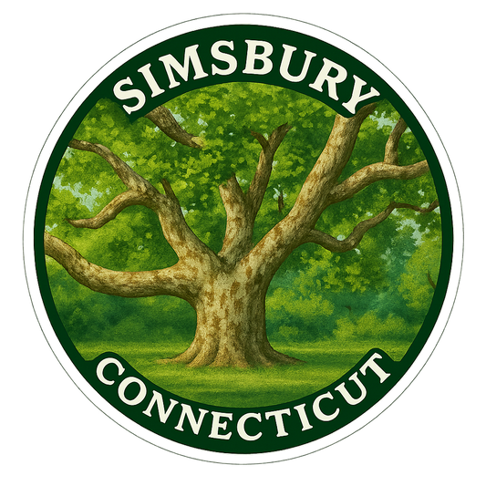 Simsbury Connecticut Historic Sycamore Sticker Skylark Printing