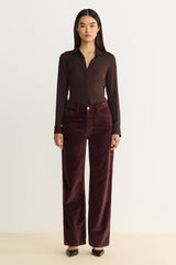 Women’s Velvet 90’s Straight leg Pants Warp & Weft