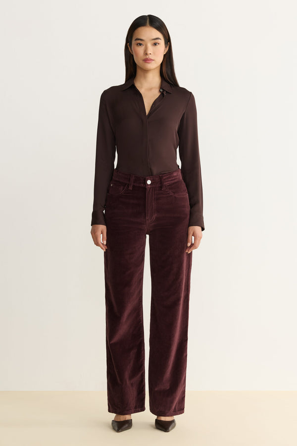 Women’s Velvet 90’s Straight leg Pants Warp & Weft