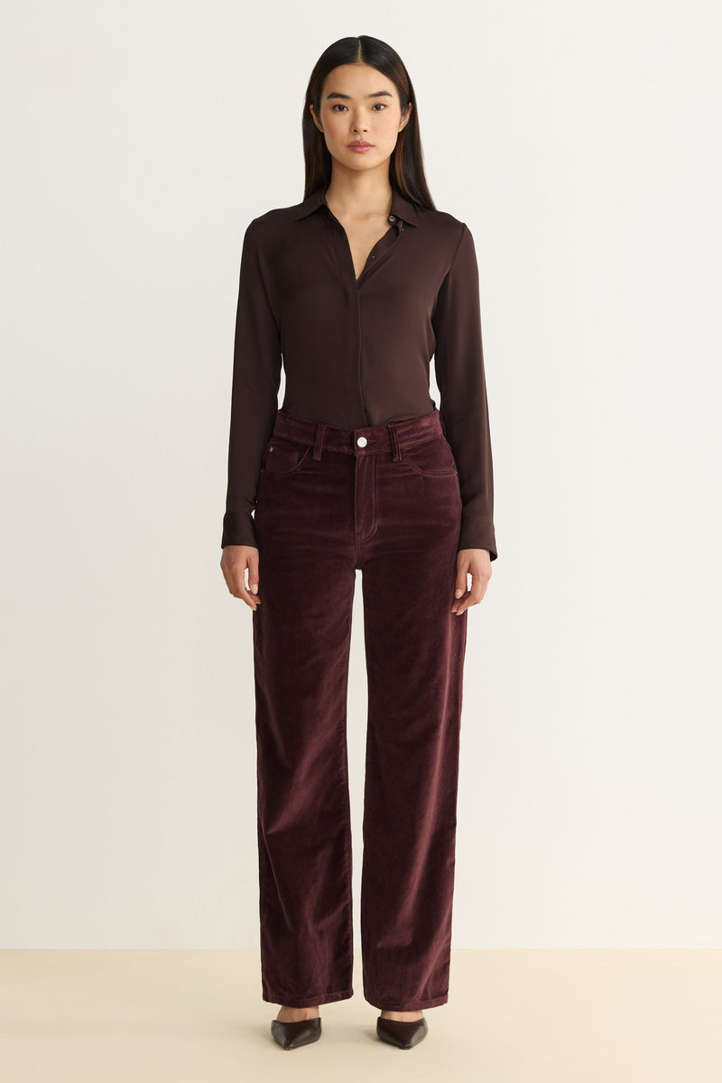 Women’s Velvet 90’s Straight leg Pants Warp & Weft